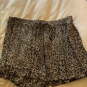 Cheetah print shorts